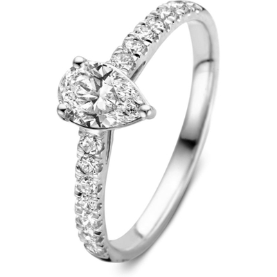 Aurore Jewelry RA25720075 Ava Royal 18k witgouden ring met 0,75 ct lab grown diamant