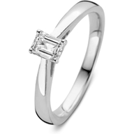 Aurore Jewelry RA25750030 Nora 18k witgouden solitair ring met 0,30 ct lab grown diamant