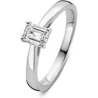 Aurore Jewelry RA25750050 Nora 18k witgouden solitair ring met 0,50 ct lab grown diamant