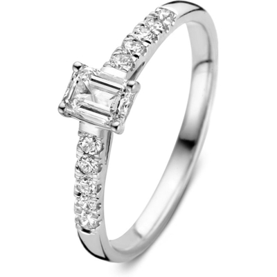 Aurore Jewelry RA25760048 Nora Royal 18k witgouden ring met 0,48 ct lab grown diamant