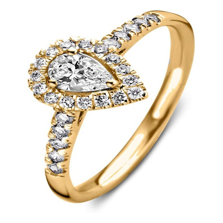 Aurore Jewelry RA15210050 Elin Royal 18 karaat gouden ring met 0,50 ct lab grown diamant