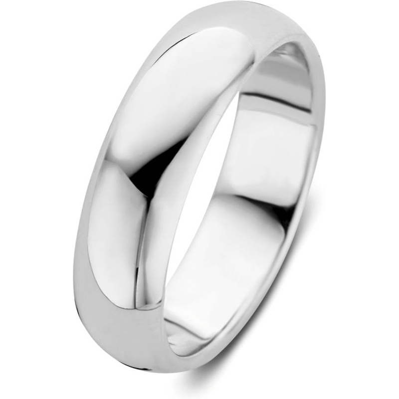 Aurore Jewelry RA26110060 Bowie 18 karaat witgouden trouwring 6 mm