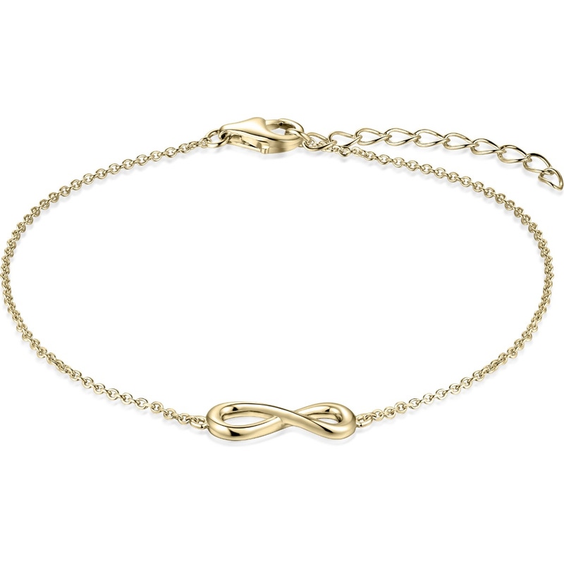Gisser B1026Y Goudkleurige armband infinity 17 cm