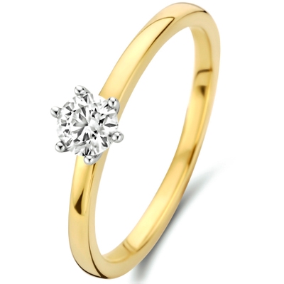 The House Of Jewels THOJ0700 14k gouden ring met 0,25 ct diamant