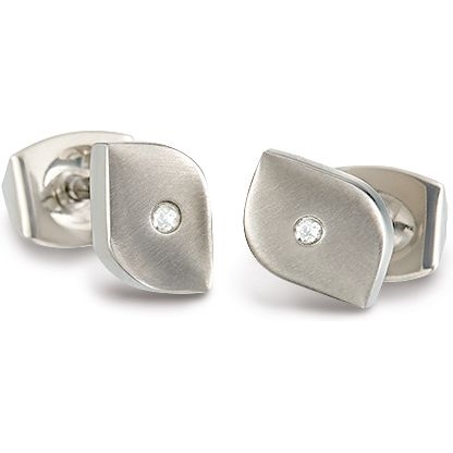 Boccia 05008-02 Titanium oorknopjes met 0,02 ct diamant