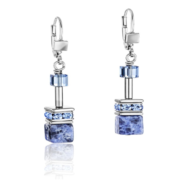 Coeur de Lion 4017/20-0700 GeoCUBE oorhangers 4 cm