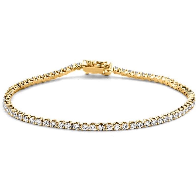 Excellent Jewelry AG117198 14k gouden tennisarmband met 1,04 ct diamant