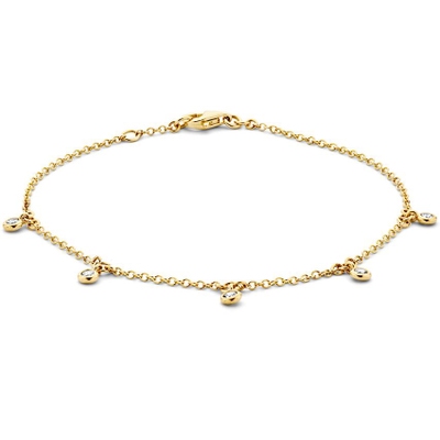 Excellent Jewelry AG117202 14k gouden armband met diamant