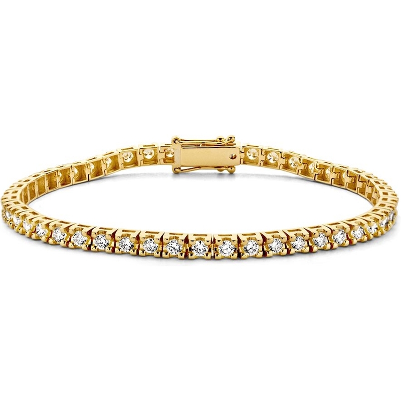 Excellent Jewelry AG117206 14k gouden tennisarmband met 3 ct diamant