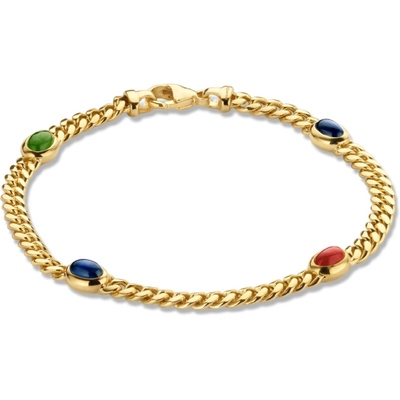 Excellent Jewelry AP136677 14k gouden armband met edelstenen