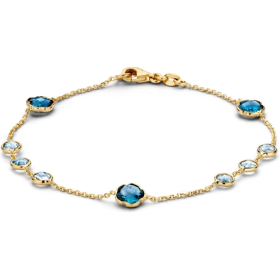 Excellent Jewelry AW136441 14k gouden armband met topaas 19 cm