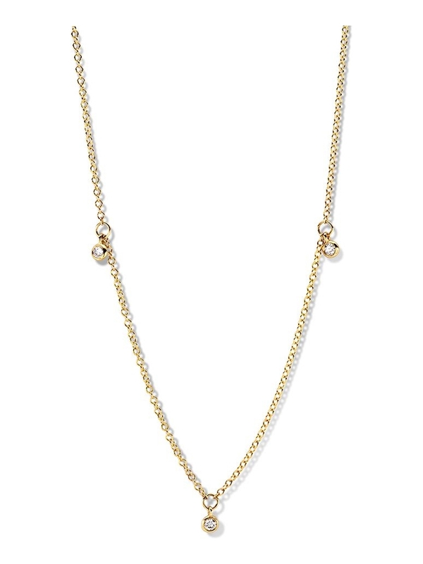 Excellent Jewelry CG117200 14k gouden ketting 42-45 cm met 0,12 ct diamant