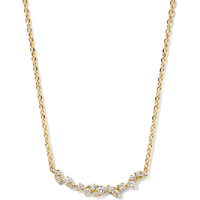 Excellent Jewelry CG117328 14k gouden ketting met 0,37 ct diamant