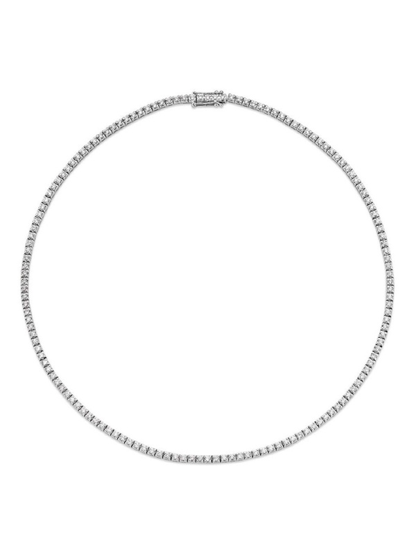 Excellent Jewelry CG216785 14 karaat witgouden collier 42 cm met 4,71 ct diamant