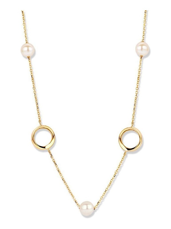 Excellent Jewelry CM136813 14 karaat gouden collier met parel 42-45 cm