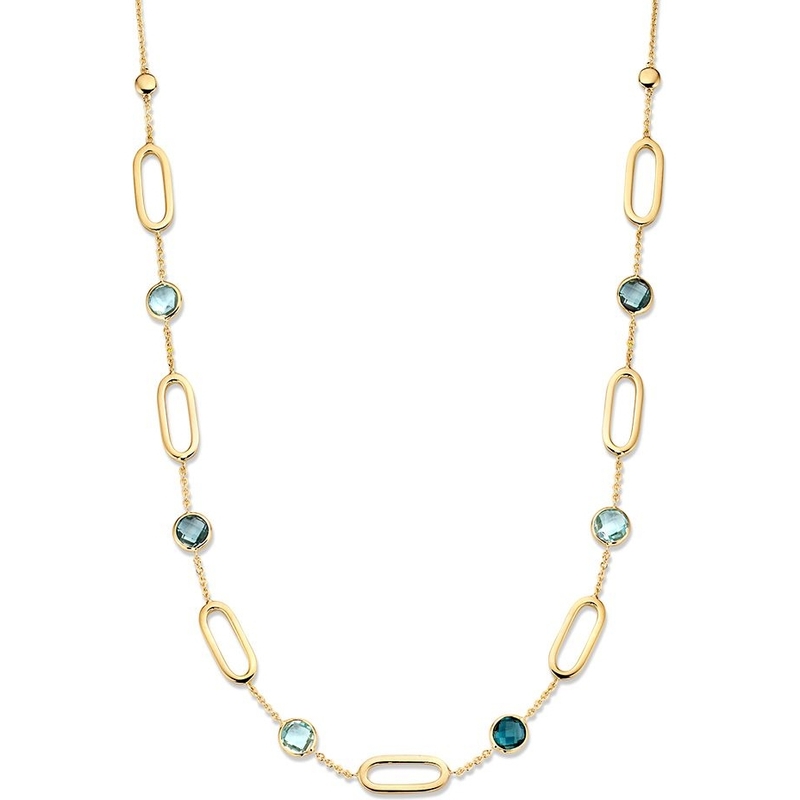 Excellent Jewelry CW136961 14k gouden collier met topaas 45 cm