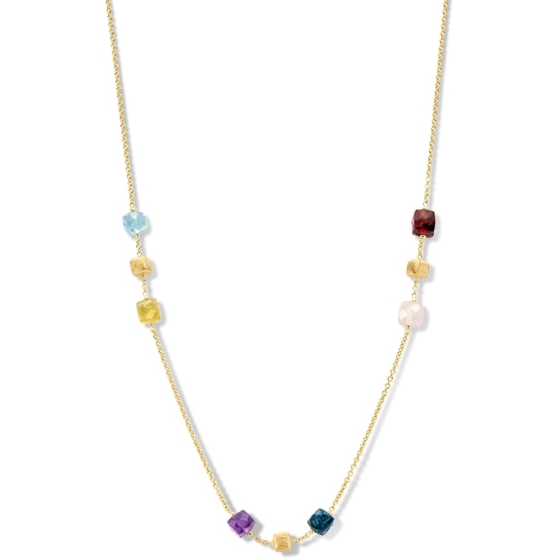 Excellent Jewelry CW137408 14k gouden ketting met edelstenen
