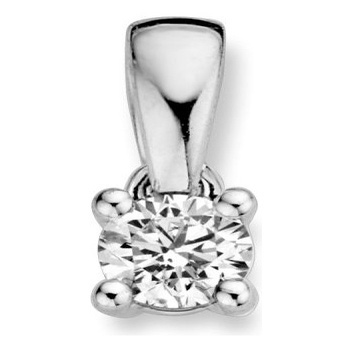 Excellent Jewelry HG216506 14 karaat witgouden hanger met 0,16 ct diamant