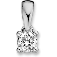Excellent Jewelry HG217104 14k witgouden hanger met 0,30 ct diamant