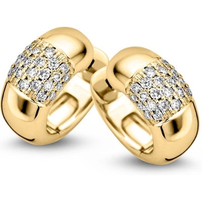 Excellent Jewelry OG117514 14k gouden oorringen met 0,32 ct diamant