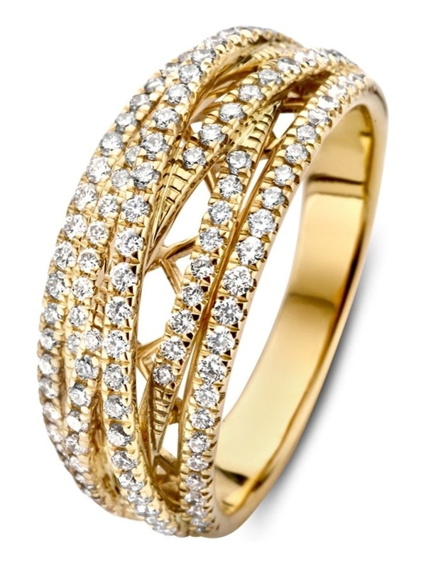 Excellent Jewelry RG117213 14k gouden ring met 0,71 ct diamant