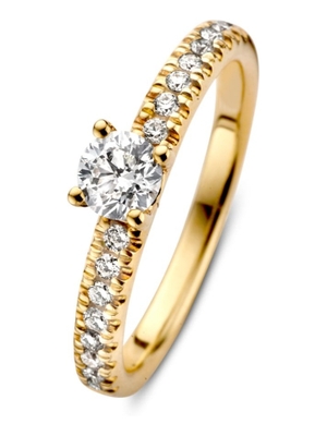 Excellent Jewelry RG117219 14k gouden ring met 0,59 ct diamant