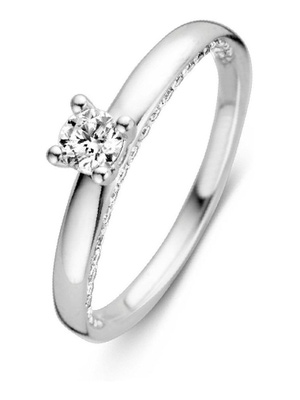 Excellent Jewelry RG216523 14 karaat witgouden solitair ring met 0,44 ct diamant