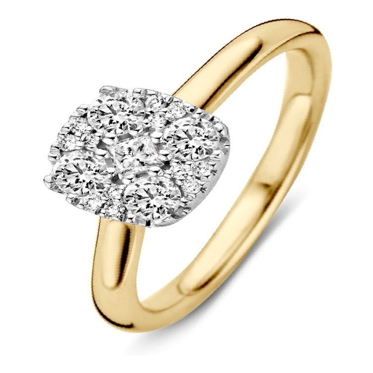 Excellent Jewelry RG416086 14 karaat gouden ring met 0,52 ct diamant