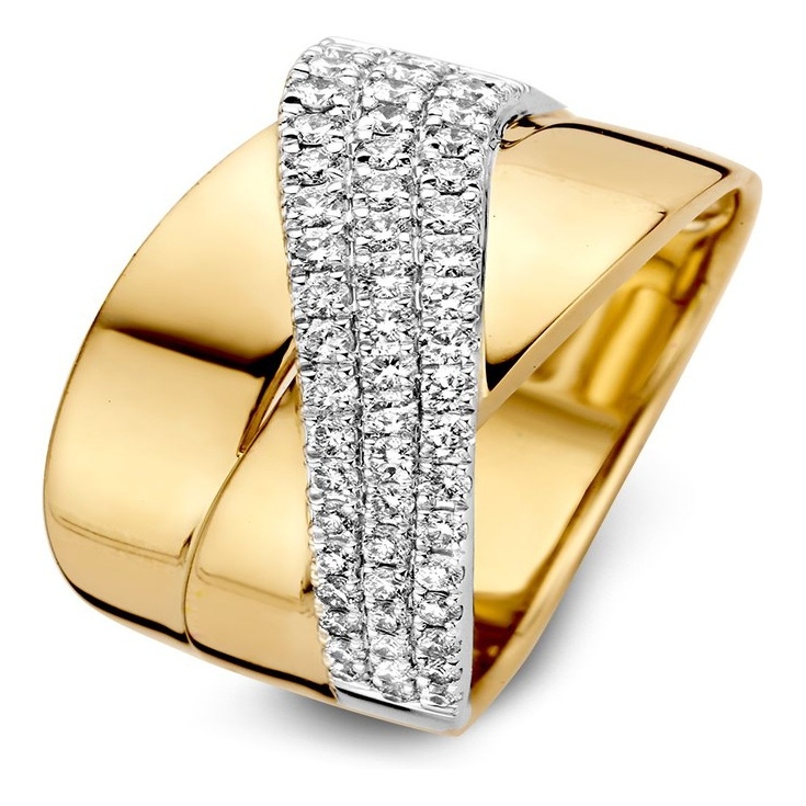 Excellent Jewelry RG417006 14 karaat  gouden ring met 0,56 ct diamant