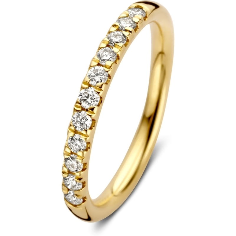 Excellent Jewelry RK117345 14k gouden rijring met 0,31 ct diamant