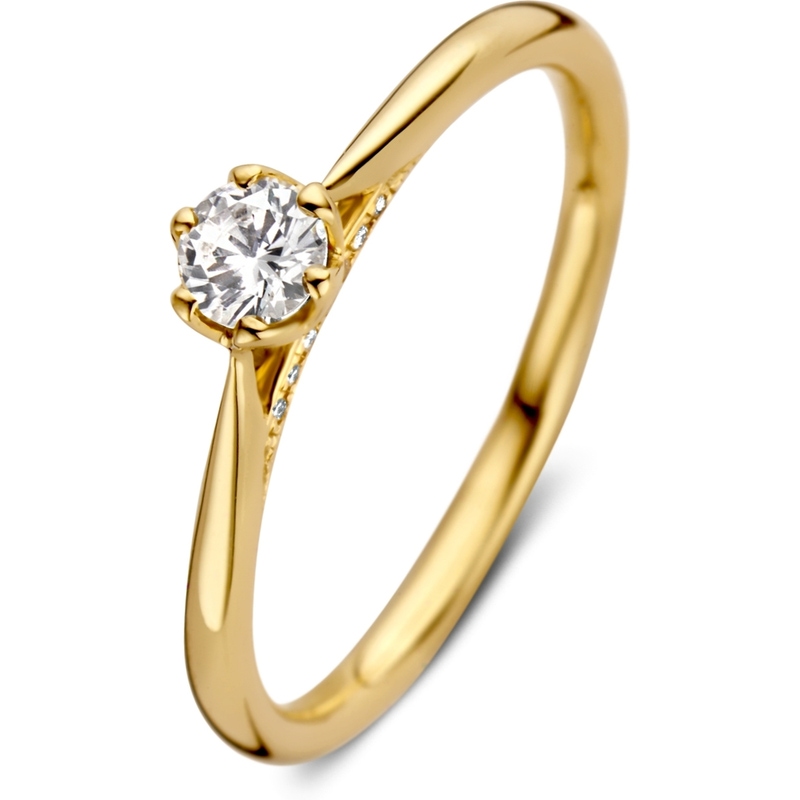 Excellent Jewelry RX117369 14k gouden ring met 0,26 ct diamant