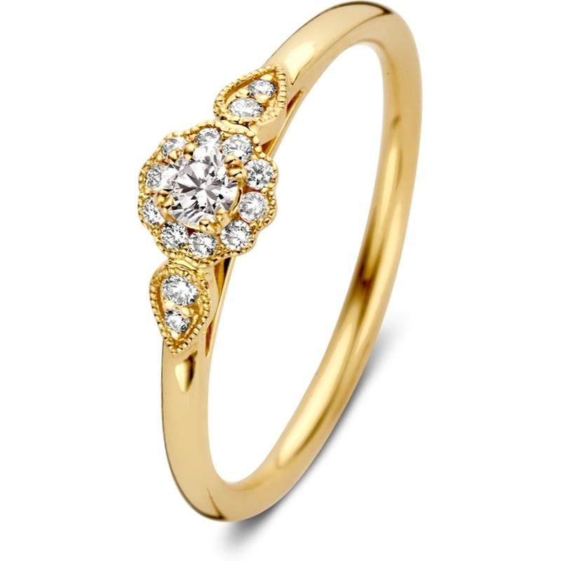 Excellent Jewelry RX117373 14k gouden ring met 0,21 ct diamant