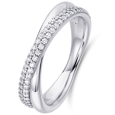 Gisser Jewels R453 Zilveren ring met zirkonia 5 mm