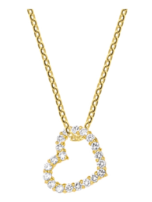 Treasure Collection TC-42927 Gouden hanger zirkonia hart