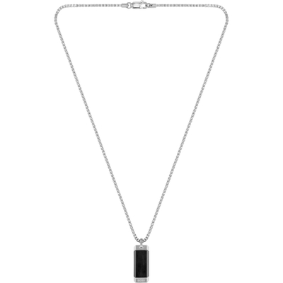 BOSS Jewels HBJ1580263 Stalen Bennet heren ketting met hanger 60 cm