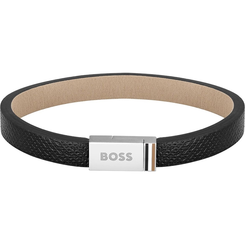 BOSS Jewels HBJ1580336M Leren Jace heren armband 19 cm