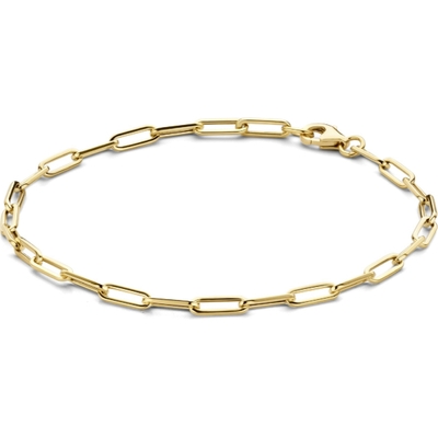 Jackie JKB20.011 14k gouden paperclip box link schakelarmband 19,5 cm