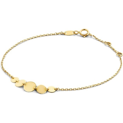 Jackie JKB21.152 14 karaat gouden fez disc armband