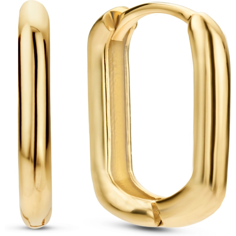 Jackie JKE22.257 Grand Place Rectangle 14k gouden oorringen