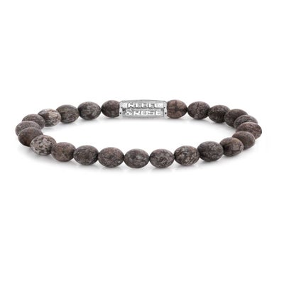 Rebel & Rose RR-80031-S Matt Brown Sugar armband 8 mm