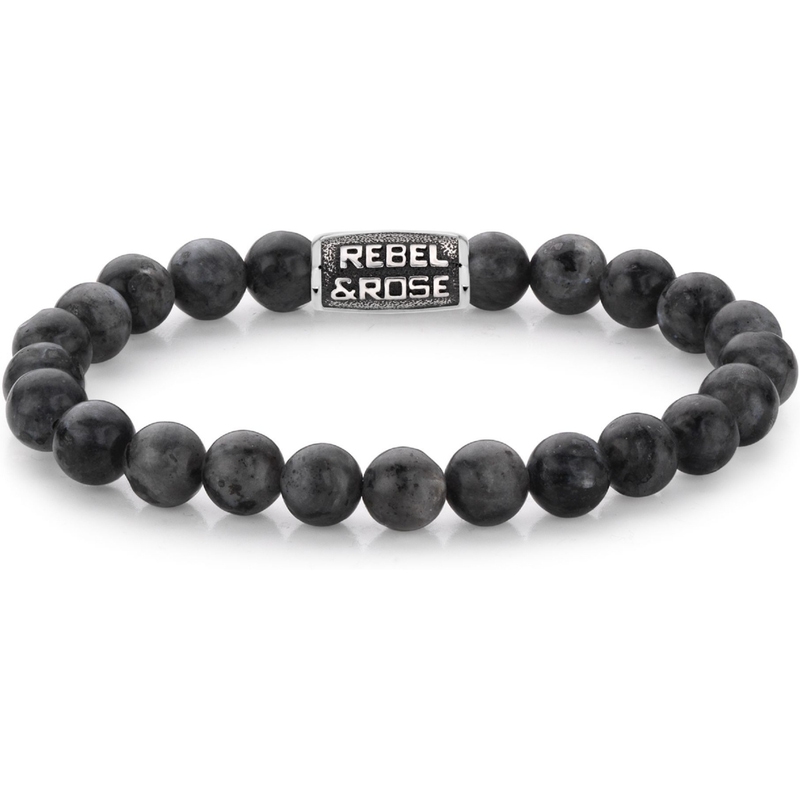 Rebel & Rose RR-80097-V Grey Seduction Vintage armband 8 mm