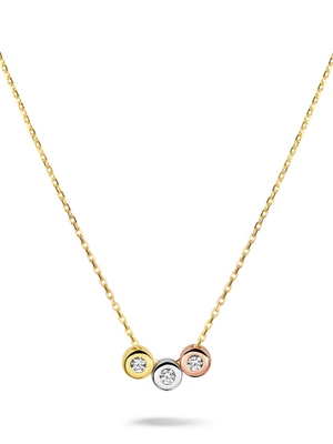 Treasure Collection TC-44927 14 karaat tricolor gouden ketting C043