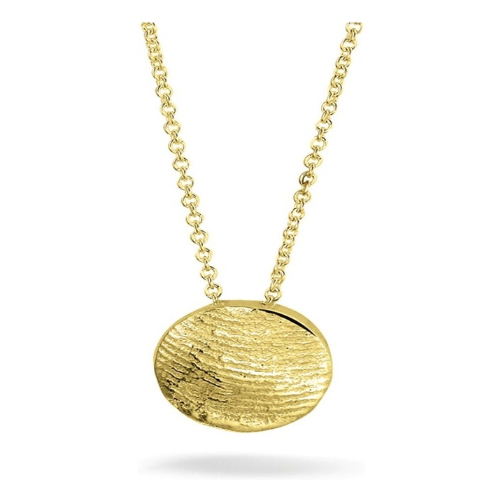 See You 405 14k gouden collier met hanger vingerafdruk