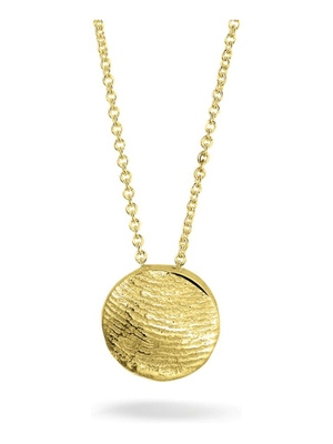 See You 405 14k gouden collier met hanger vingerafdruk
