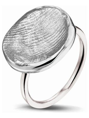See You 407 S Zilveren ring met vingerafdruk