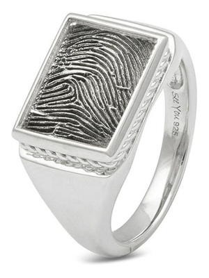 See You 451 S Zilveren ring met vingerafdruk