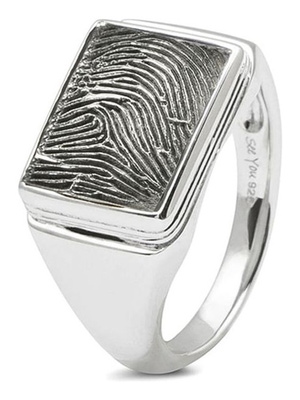 See You 453 S Zilveren ring met vingerafdruk