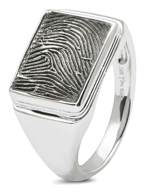 See You 453 S Zilveren ring met vingerafdruk