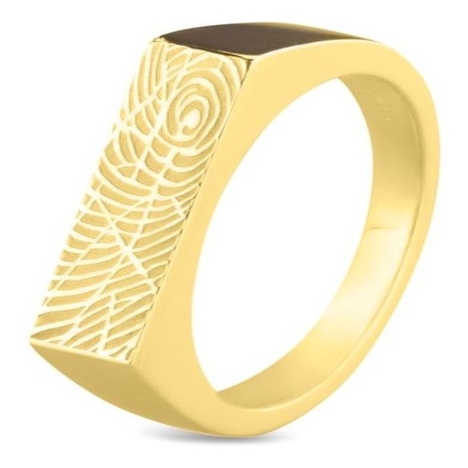 See You 454 Y 14k gouden ring met vingerafdruk
