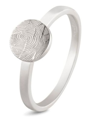 See You 456 S Zilveren ring met vingerafdruk